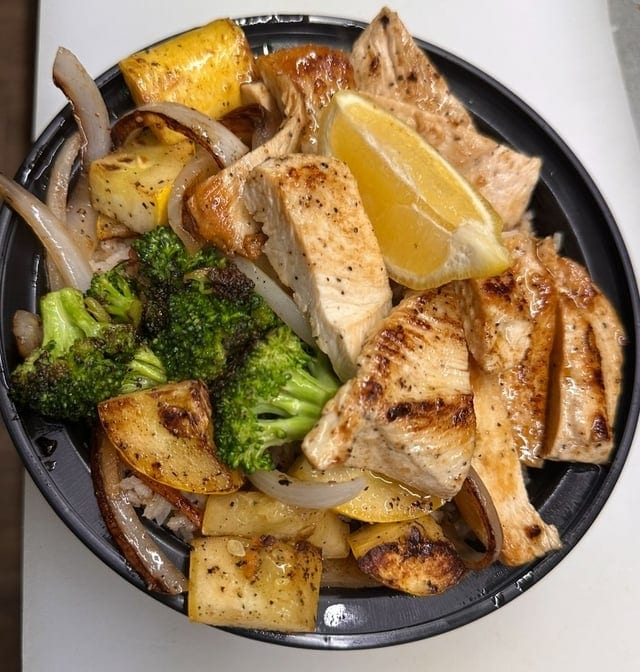 From the Hibachi Chicken Breast.
