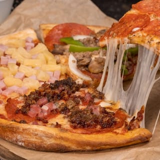 From the Pizza Kitchen Hawaiian Slices & a Drink